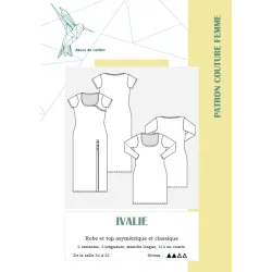 Patron couture femme - Robe en maille IVALIE