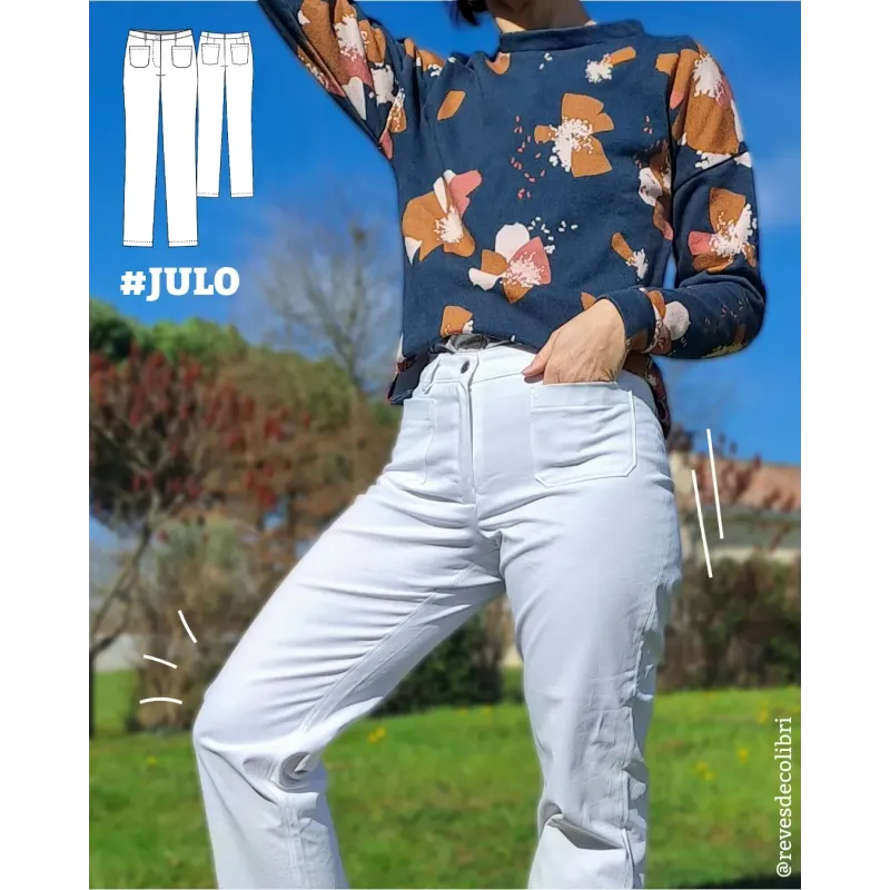 Pantalon JULO - Version classique - Gabardine coton