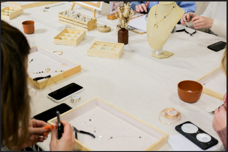 Atelier fabrication de bijoux